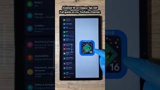 Android 16 on Galaxy Tab A8! Full guide is now on my YouTube channel. #shorts