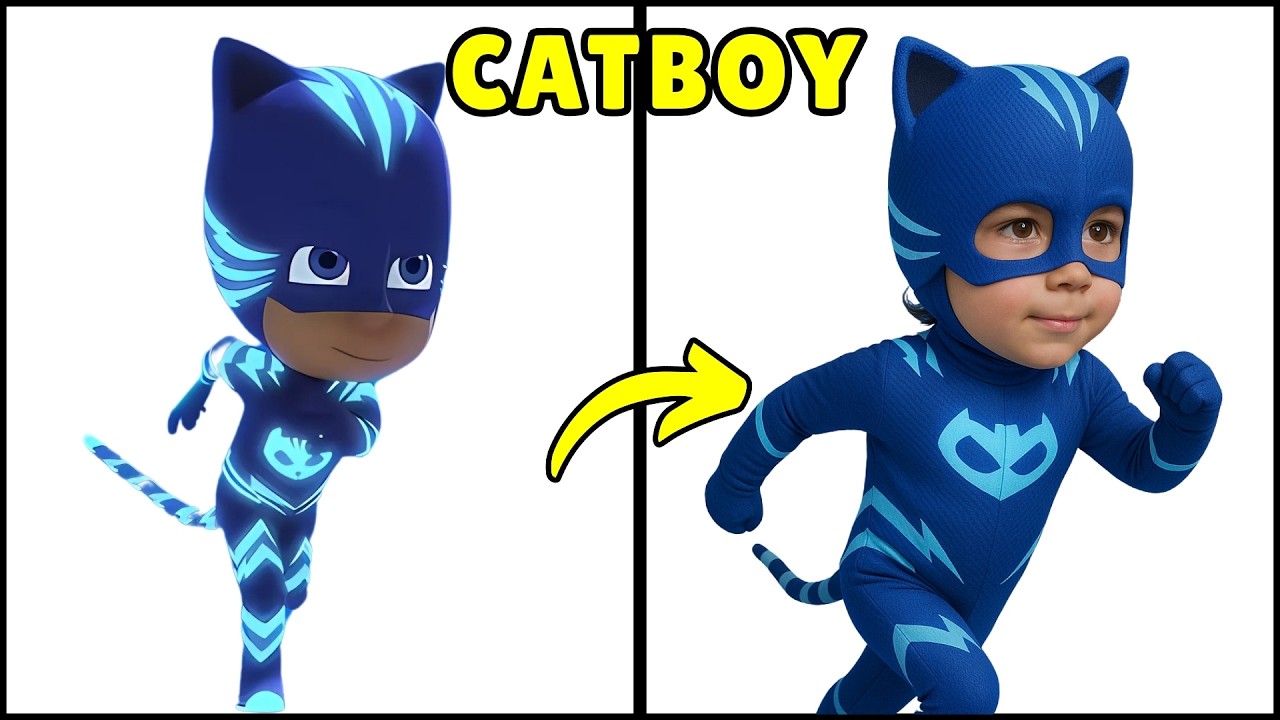 🎭 PJ Masks Characters in Real Life: Their Transformations Will Amaze You! 😱✨