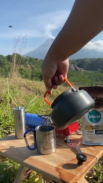 KOPI PAGI DAN INDAHNYA MERAPI 🥰 #explore #fypシ #healing #hiddengem #fypシ゚viral #coffee #asmrhealing