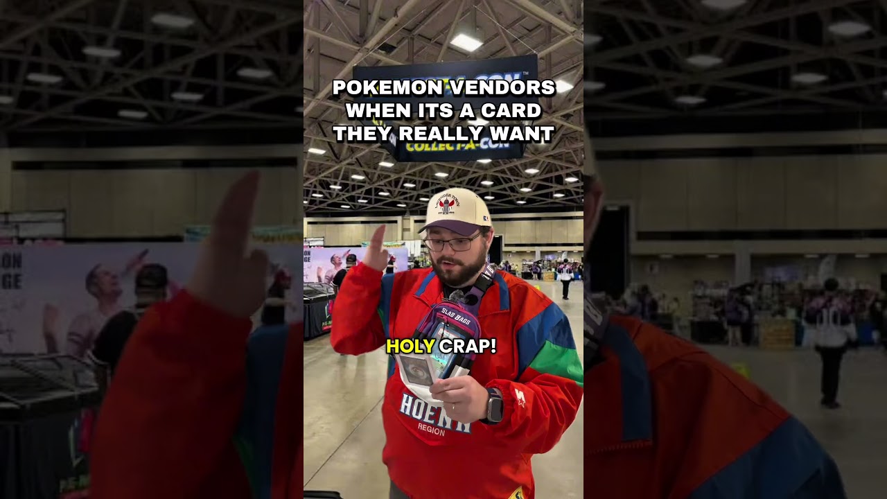 Pokemon Vendors When It’s A Card They Really Want 😂  #pokemontcg #pokemoncards #pokemoncommunity