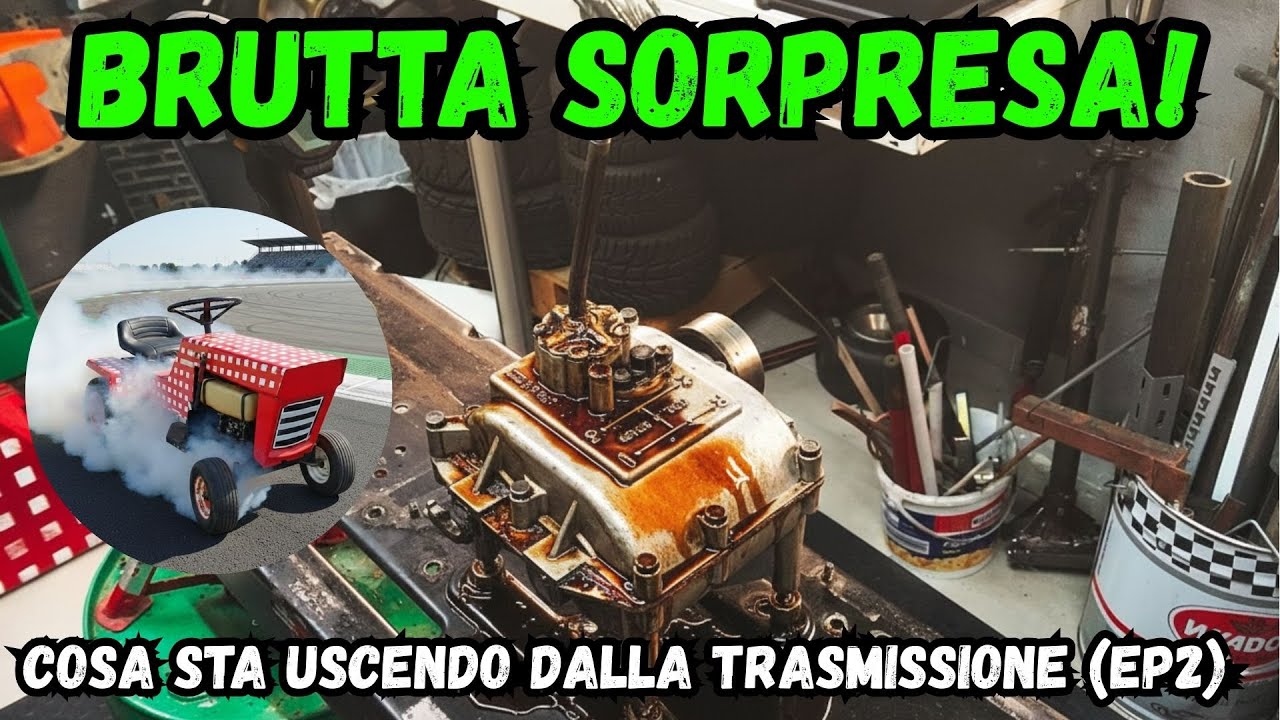 Costruisco un trattorino da gara (Ep. 2) - Problemi alla trasmissione! 🛠️