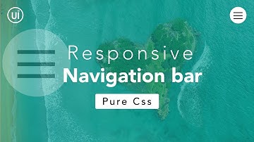 Responsive Navigation Bar with html and css | Animated Navigation bar | Html css tutorial in hindi