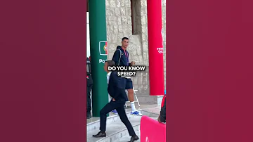 Asking Ronaldo if he KNOWS SPEED 😳