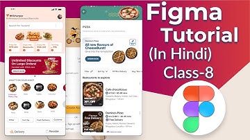 FIGMA Mobile App Design Tutorial | Food App design Figma | Figma Tutorial For Beginners In HINDI