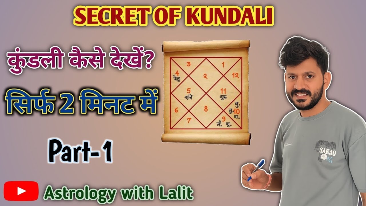 Kundali Kaise Dekhe PART-1  | कुंडली कैसे पढ़ें ? Detailed Analysis of Kundli