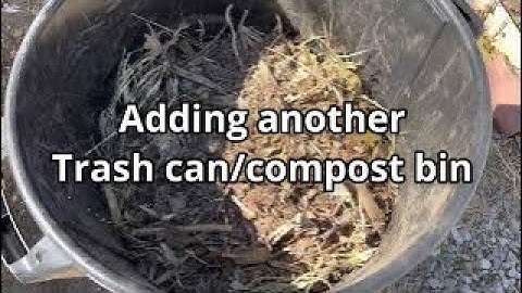 Making another trash can compost bin