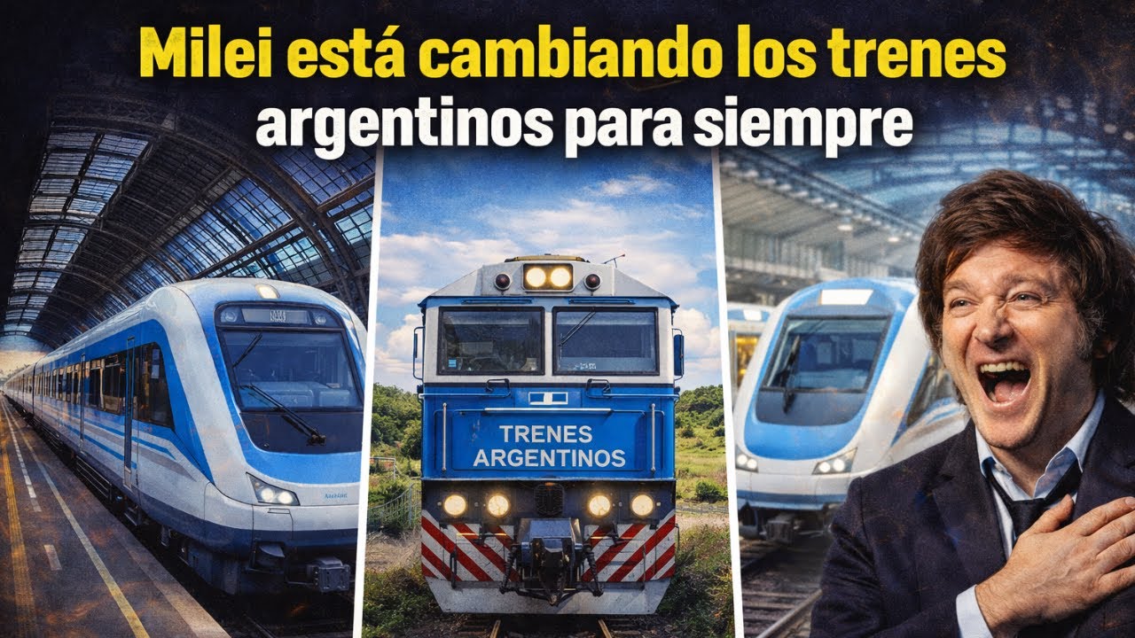 ESTE es el PLAN HISTÓRICO de JAVIER MILEI para REVOLUCIONAR los TRENES en ARGENTINA este 2026