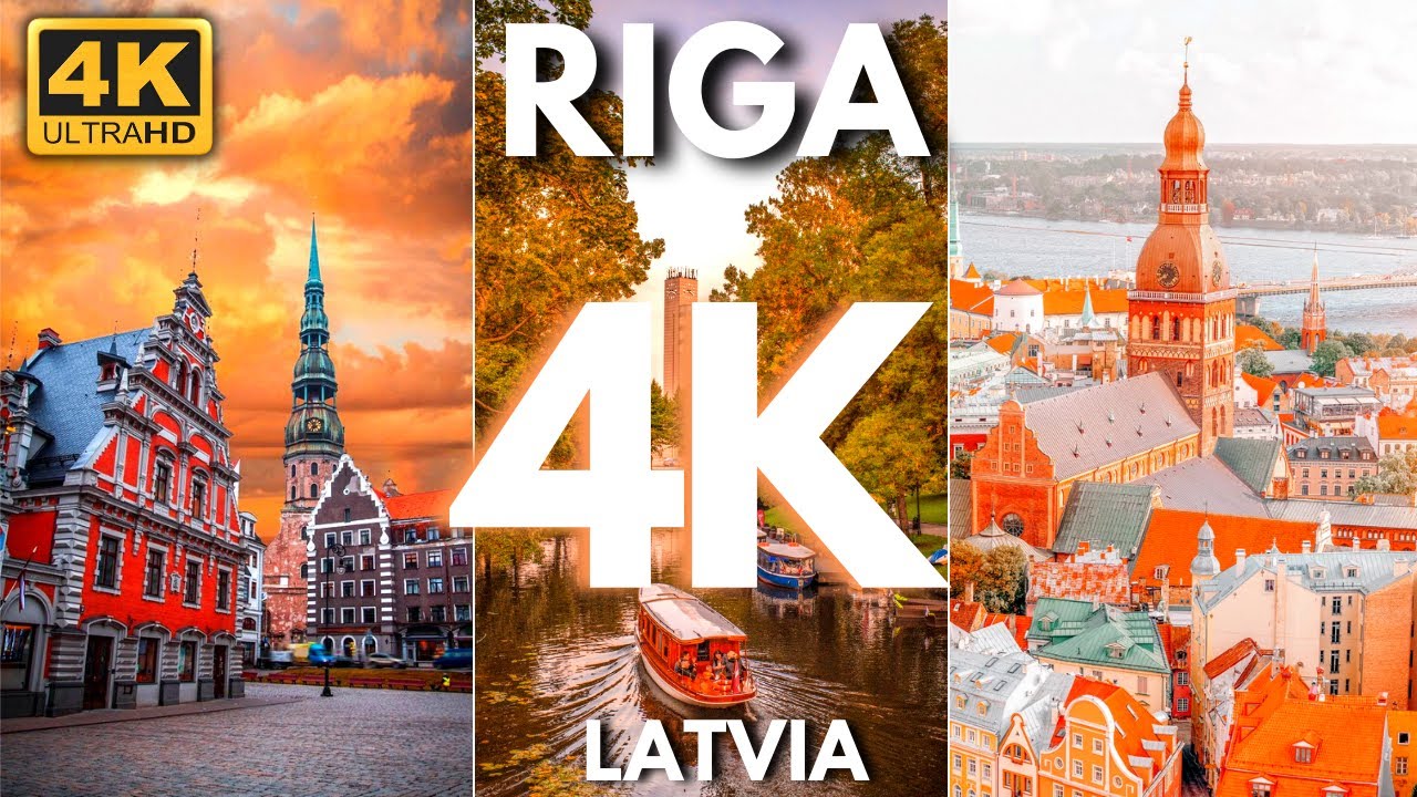Scenic Riga Riga , Latvia 🇱🇻 In 4K 60 FPS - Scenic Relaxation Travel Video - YouTube