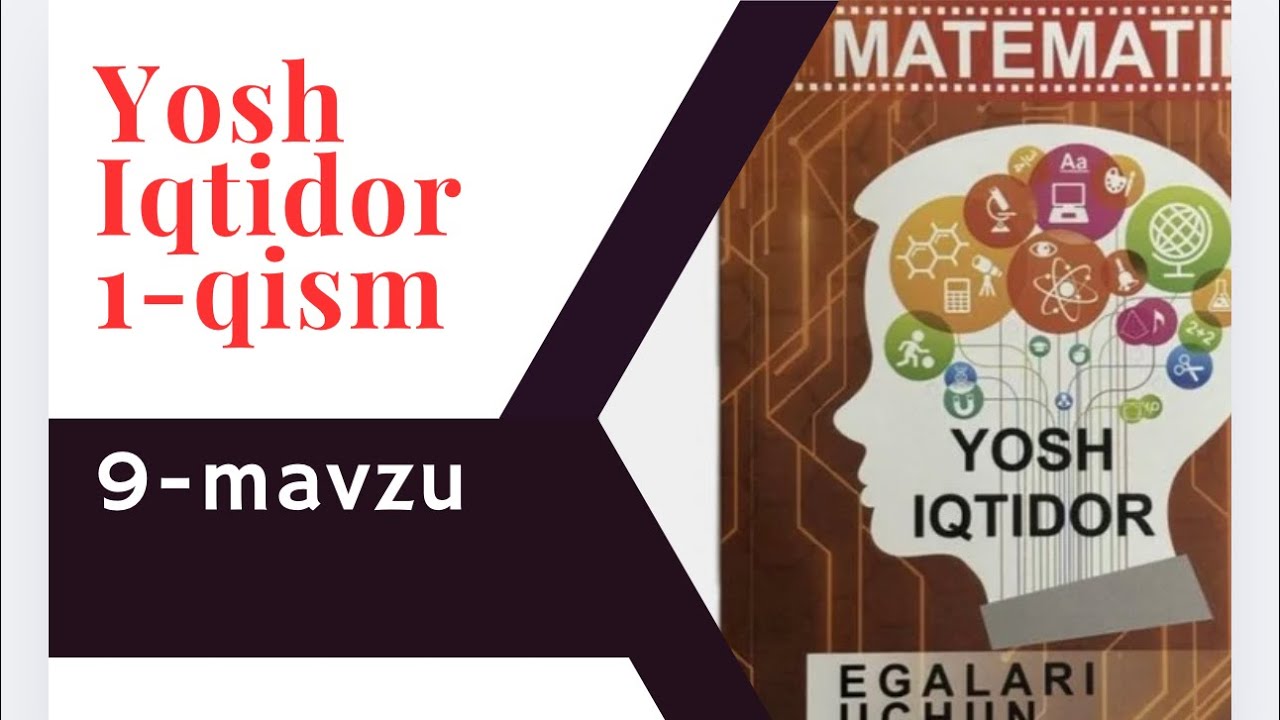 Yosh Iqtidor IDC 9-mavzu yechimi