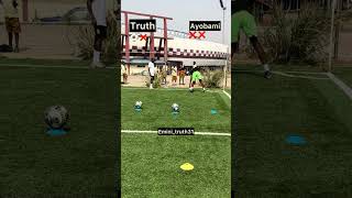 Spins and Strike challenge vs Shooting Stars SC midfield maestro Ayobami Junior ⚽️. #football #fyp