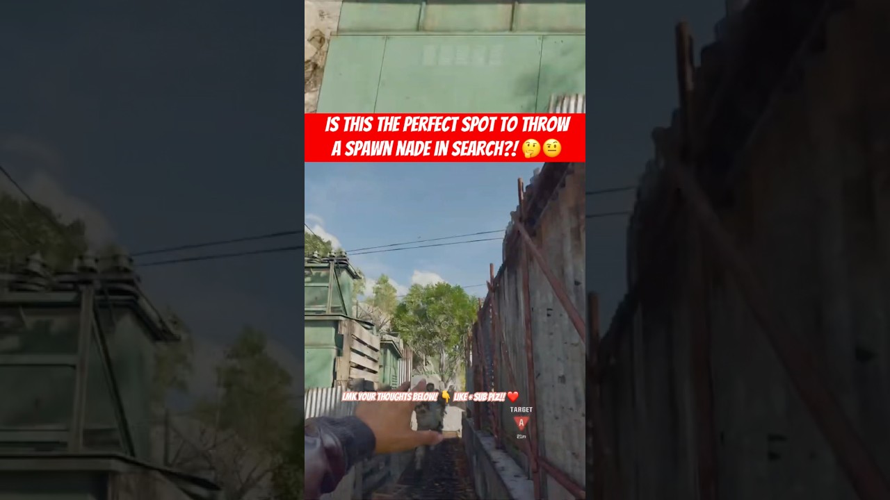 Is this the perfect spot to hit a spawn nade in S&D!? 🤔🤨 