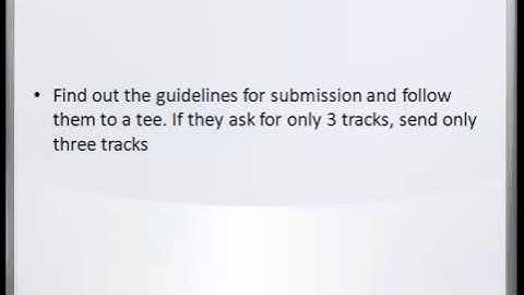 How To Submit Music To Record Labels