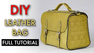 Learn to make a leather diaper bag - Full tutorial