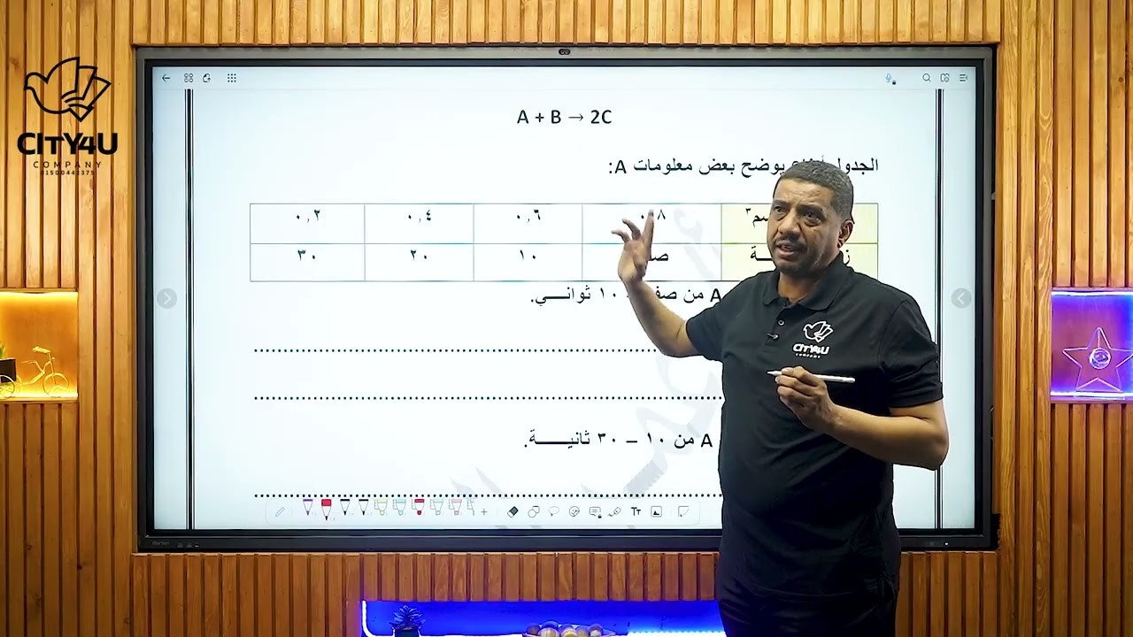 سرعة وآلية التفاعل | سنتر سيتي فور يو | الشهادة السودانية | الأستاذ عمر الطيب