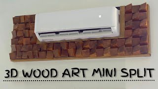 3D Wood Art Mini Split - DIY