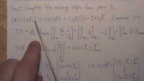 1-way fixed-effects ANOVA (part 4/10): Sum of Squares  Derivations