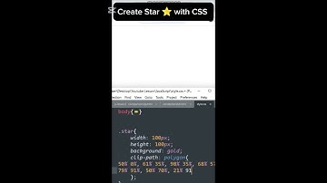 Create Star ⭐ with CSS #shorts #shortsfeed #css