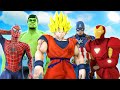 Goku Dragon Ball Z VS Marvel Superheroes - Hulk, Spiderman, Thor | Super Epic Battle - KjraGaming