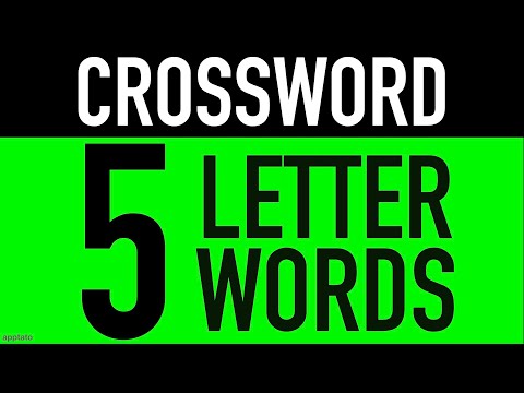 Crossword Puzzles with Answers #1 (5 Letter Words) | Crossword Word Games to Play