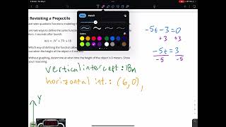 A1-U7-L4.3 Quadratics: Intercepts of A Projectile