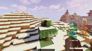 AMD Radeon RX 570 -- AMD Ryzen 3 3300X -- Minecraft FPS Test Sildur's Shaders