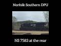 Norfolk Southern DPU #norfolksouthern #train #engine #railfanning #railfan #shorts
