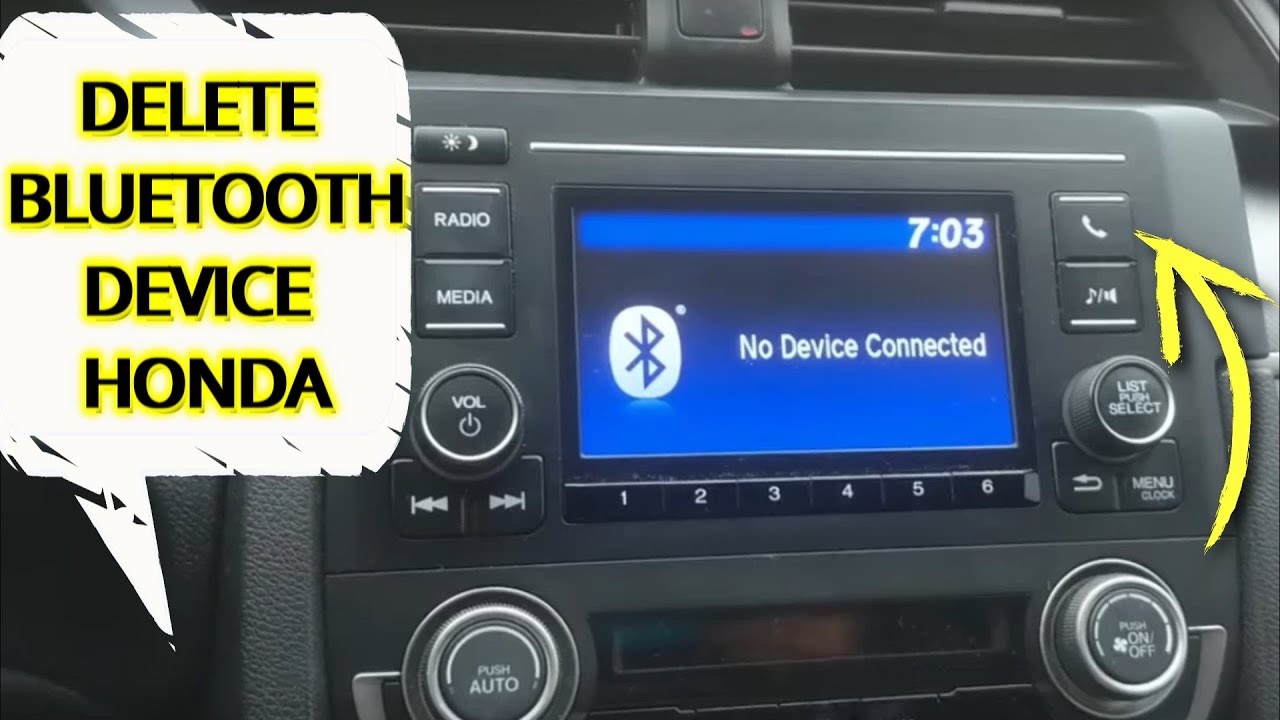 How To Delete Phone Off Of Honda Civic