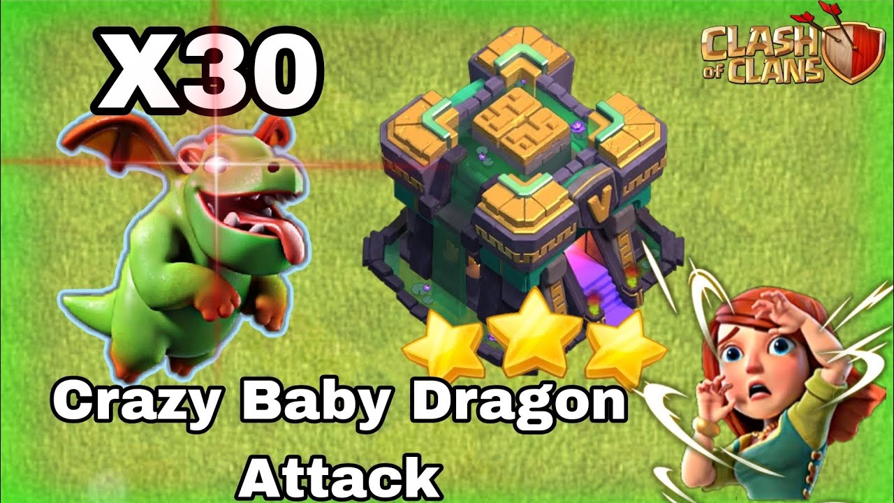 Mass Baby Dragon Attack Strategies for th14 ⭐⭐⭐ 3 star | Clash of Clans |