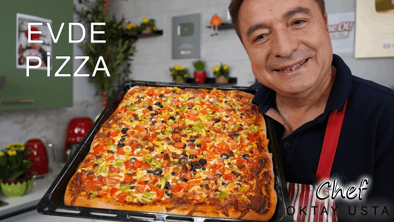 TEPSİDE EV PİZZASI ❗️Ev Yapımı Kolay Lezzetli Pizza Tarifi