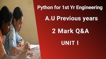 Problem solving and Python programming |Python Unit 1| 2 mark question and answer