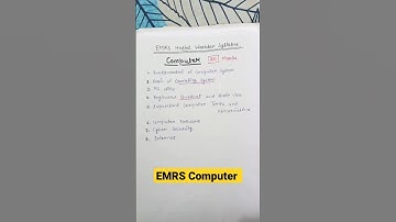 EMRS Hostel Warden Computer syllabus 2023 #emrshostelwarden
