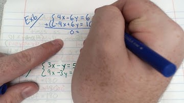 3.2b Solving Systems Using Equivalent Systems; No Solution; Infinitely Many Solutions