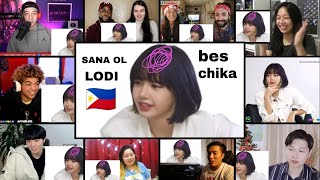 LISA REACTION MASHUP - LISA speaking in FILIPINO on Penshoppe TV