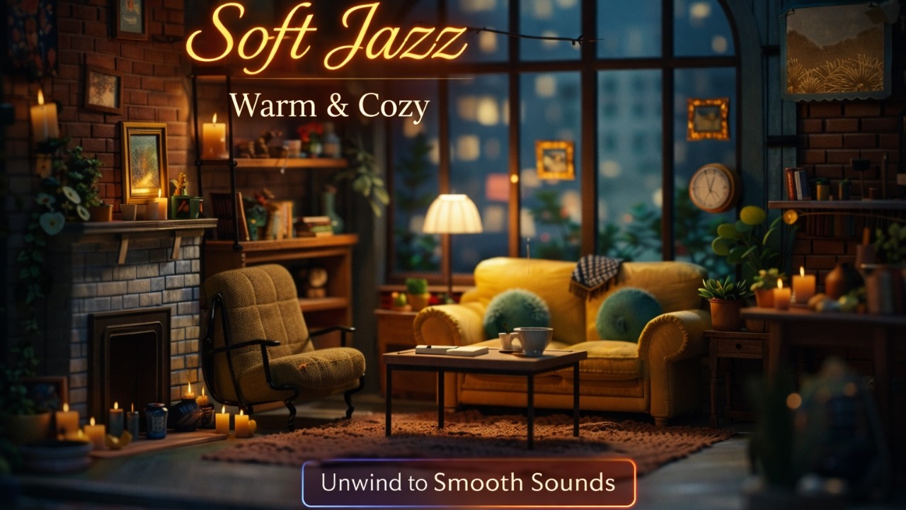 Soft Jazz for Warm Evenings 🌙 Cozy Lights, Quiet Moments & Smooth Sounds