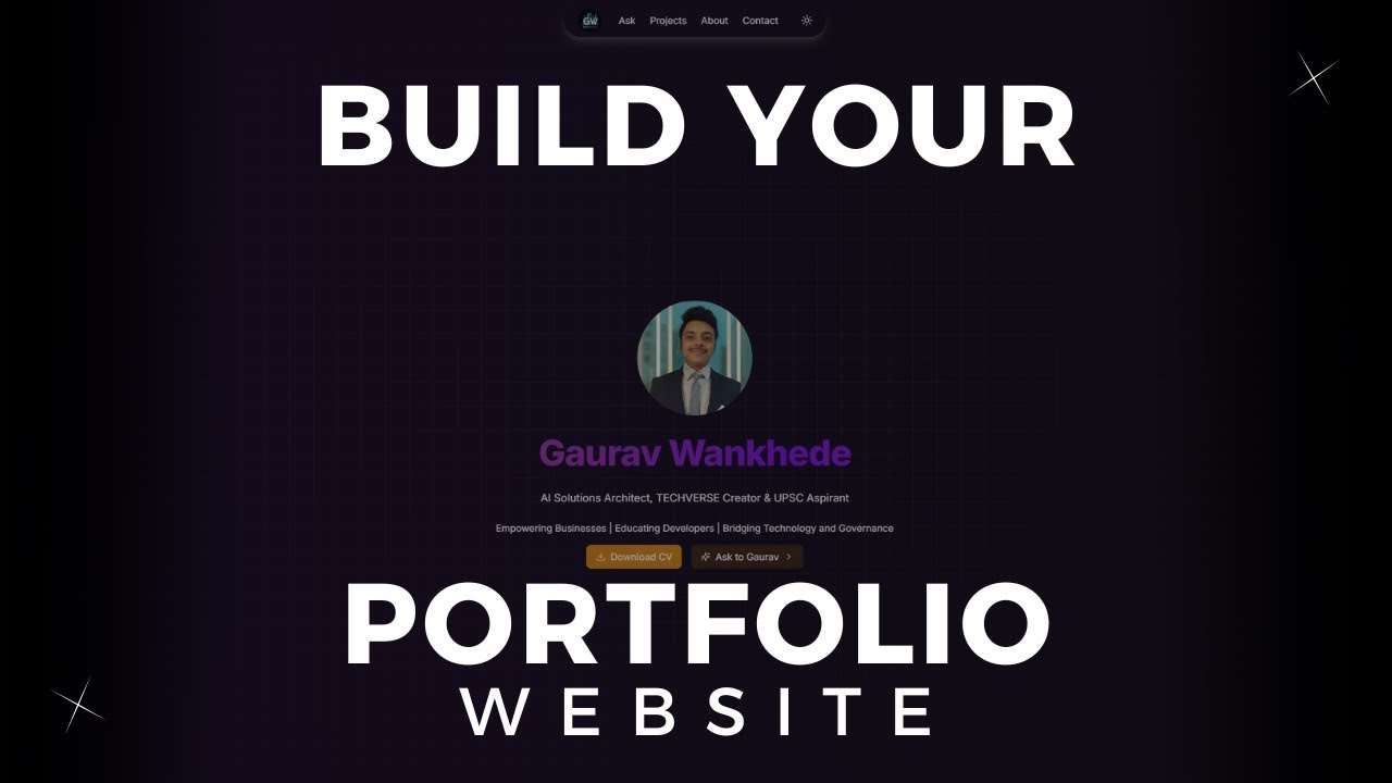 Build Your DREAM AI-Powered Portfolio Website Now