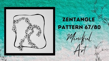 Zentangle Pattern 67/80 Mindful Art Easy #zentangle #zentangleart #zentanglepatterns #mindfulart