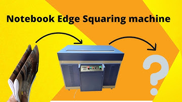 Notebook Edge squaring machine Edge squaring machine
