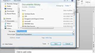 PowerPoint 2010 Tutorial Working with PowerPoint File Formats Microsoft Training Lesson 2.11