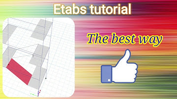 Etabs tutorial: How to draw staircase ?