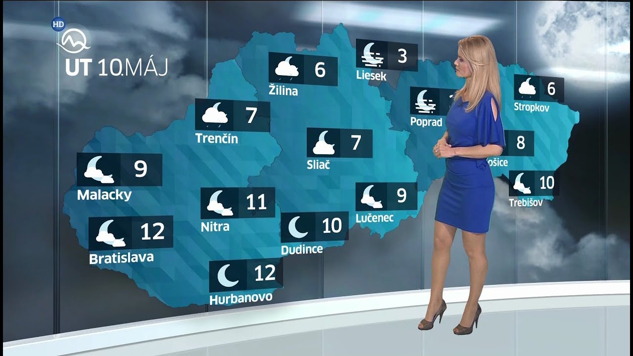 Mirka Almásy Slovakia Weather Presenter 10 may 2016