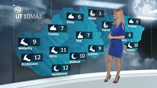 Mirka Almásy Slovakia Weather Presenter 10 May 2016