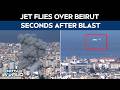 Iran Latest News | A Commercial Plane Flies Over Beirut Skies Few Seconds After Explosion