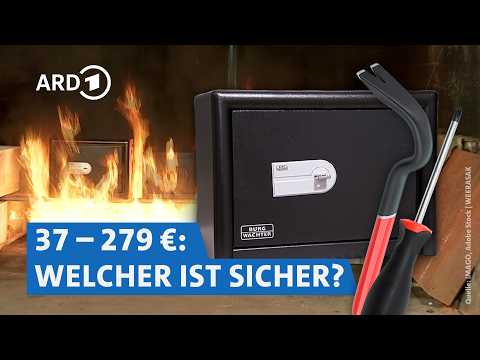How secure are home safes? Burglary and fire protection put to the test | WDR Market