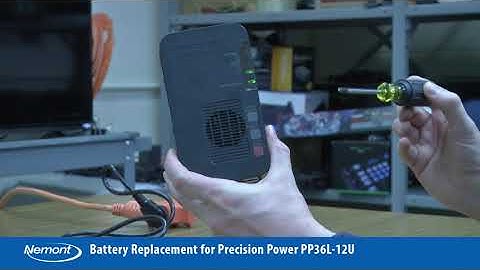 How to change the backup battery on a Precision Power power supply.  Model number:  PP36L-12U