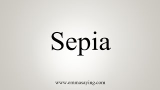 Download Lagu How To Say Sepia MP3