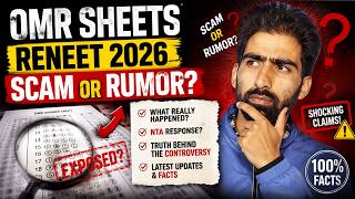 🚨 RENEET 2026 OMR Sheets: Scam or Rumor? | Complete Truth Explained | NTA Response & Fact Check