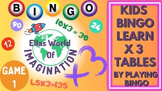 Bingo Game For Kids - 3 Times Tables Edition (Game 1) screenshot 4