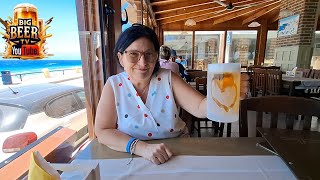 Rhodes Greece 🇬🇷 BIG BEER TV finds the Cheapest Beer Yet, including FOOD