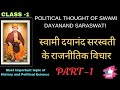 स्वामी दयानंद सरस्वती के राजनीतिक विचार || Political thought of swami dayanand saraswati || Part  -1