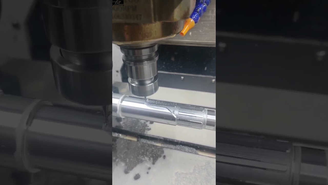 Milling a Slot on a Shaft | CNC Aluminum Shaft Keyway Cutting Process